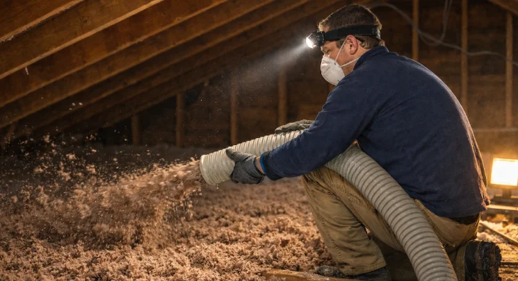Blown-In Insulation Installation in Lovell, WY